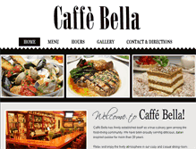 Tablet Screenshot of caffebellarandolph.com